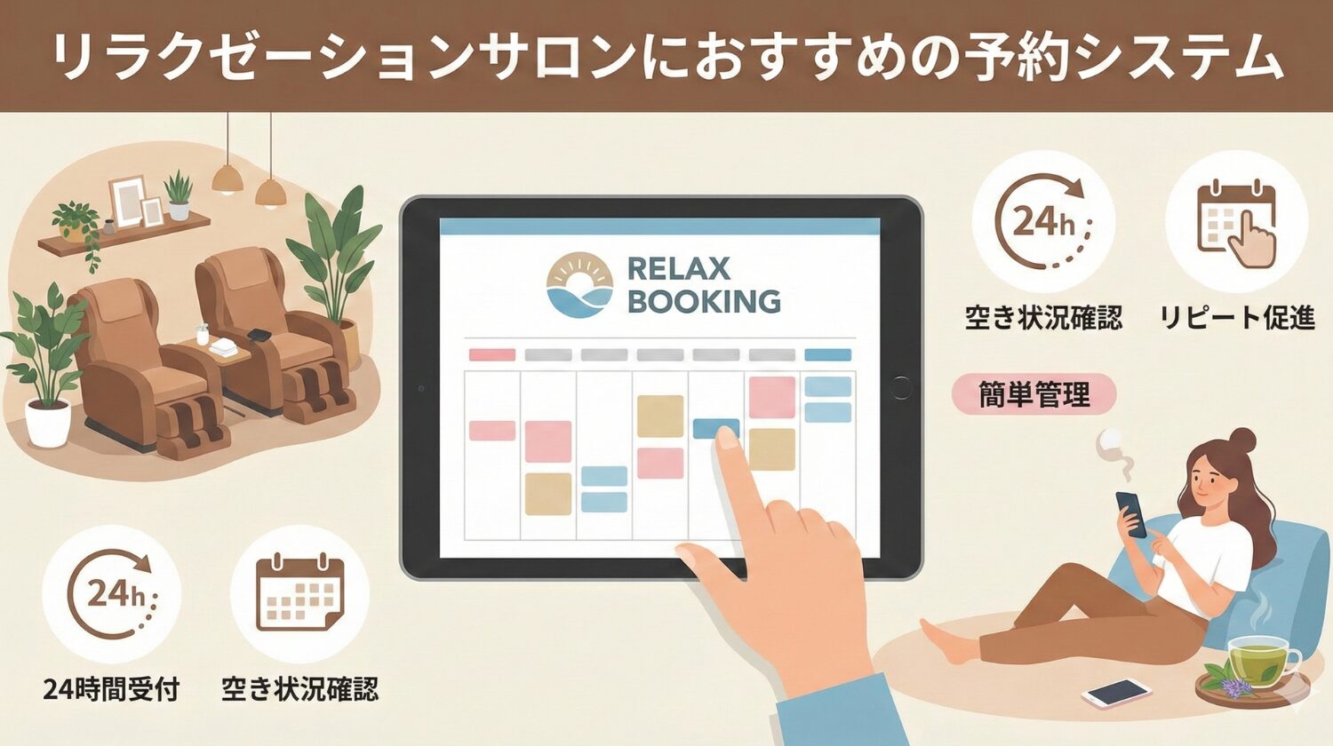 タダリザーブ｜月額無料で使える予約管理システム
